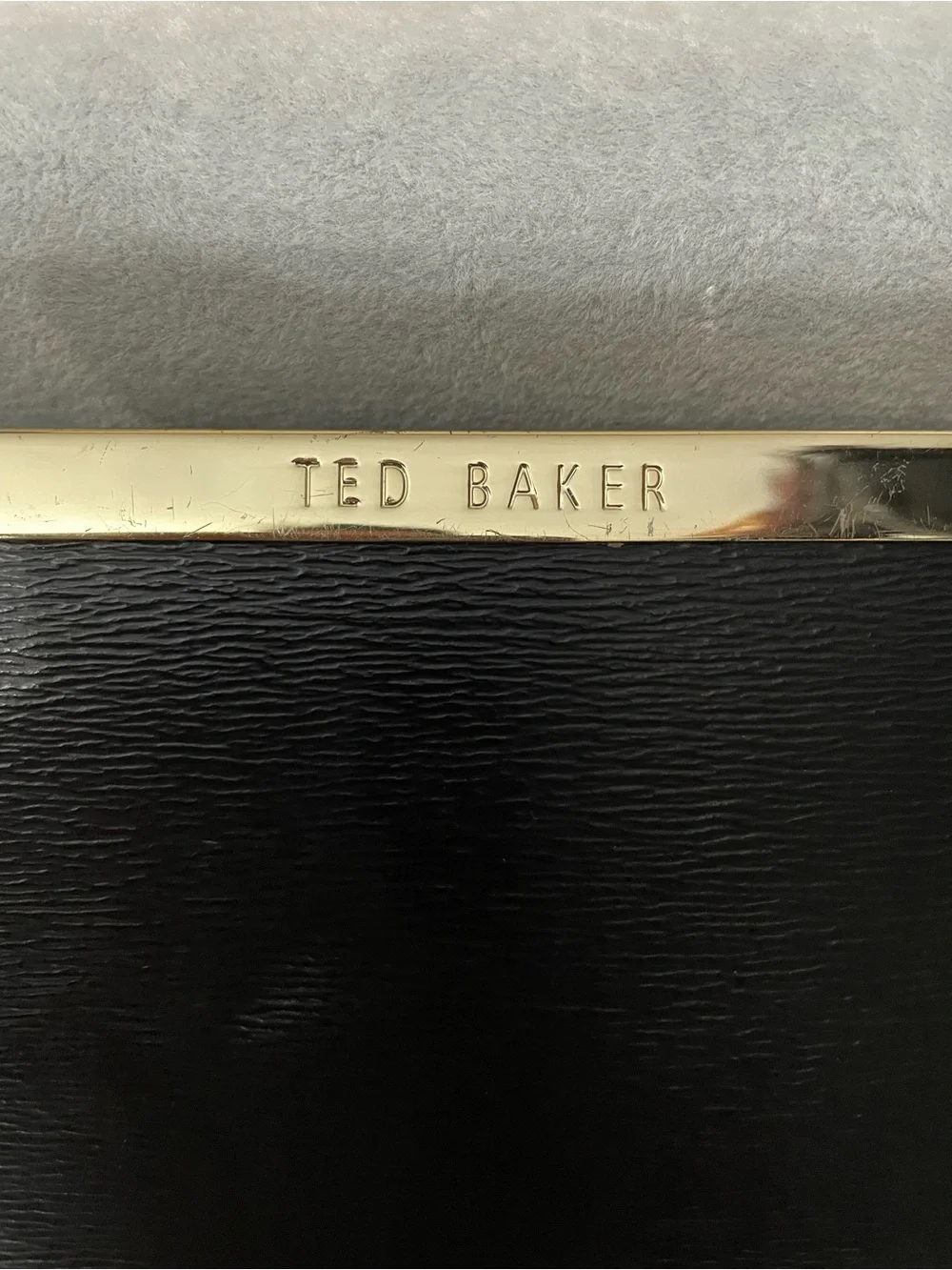 Ted Baker clutch  Black Textured Leather EUC